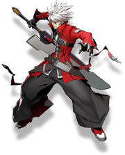 Ragna the Bloodedge (BlazBlue Cross Tag Battle, Character Select Artwork)