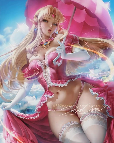 Zelda as peach