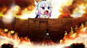 Kobayashi no dragon maid x shingeki no kyojin
