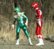 Power Rangers shrug