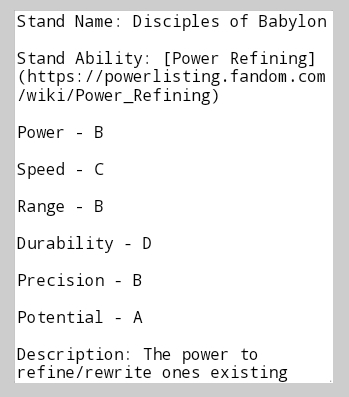 Stand, VS Battles Wiki