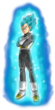 Vegeta super saiyan blue aura by frost z-d9xlk2k