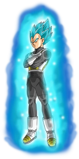 Vegeta super saiyan blue aura by frost z-d9xlk2k