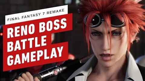 Final Fantasy 7 Remake Reno Boss Battle Gameplay