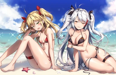 Admiral hipper and prinz eugen azur lane drawn by riichu b0729ff7400a6aed1ab0e6da849af359