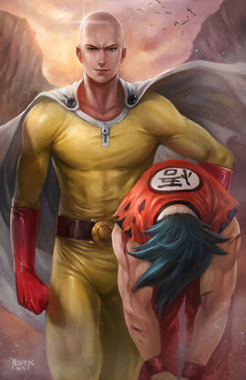 Saitama vs goku by nopeys-d9sgxnh