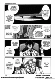 Alucard's plane (Hellsing Chapter 31)