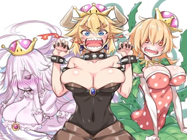 Bowsette piranha plant and princess king boo luigi s mansion mario series new super mario bros u deluxe and nintendo drawn by esoragoto sample-8e029a838af987d63925d44a48efb470