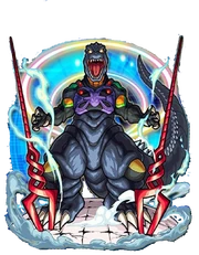 Godzilla Eva 13 Awakened form 