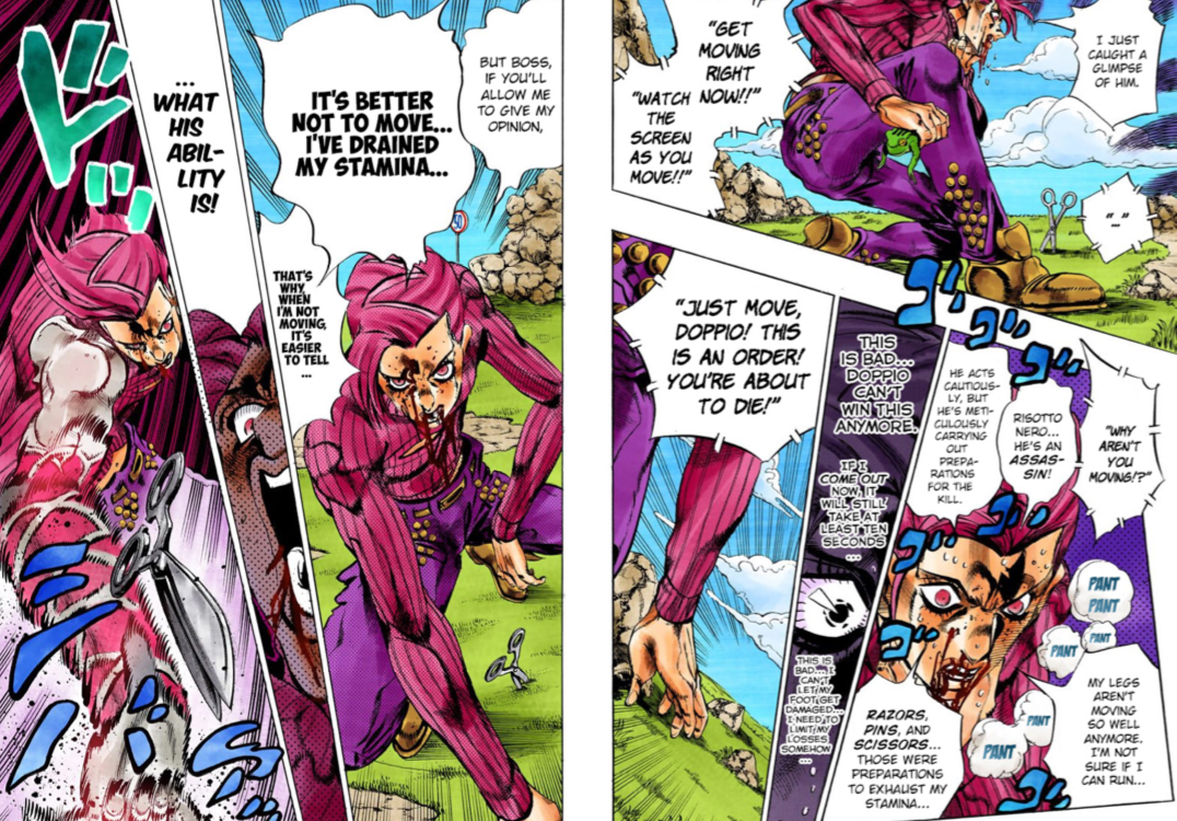 Vento Aureo #36 - Diavolo Emerges - JoJo's Bizarre Comparisons