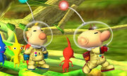Olimar Louie and Pikmin