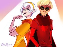 Dave Strider and Rose Lalonde