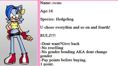 My new charater adopted jordan the hedgehog by themrlfan-d5f2r3p
