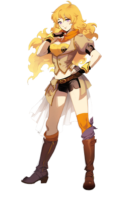 Yang xiao long rwby yellow render by andreogami5-d7zcul7