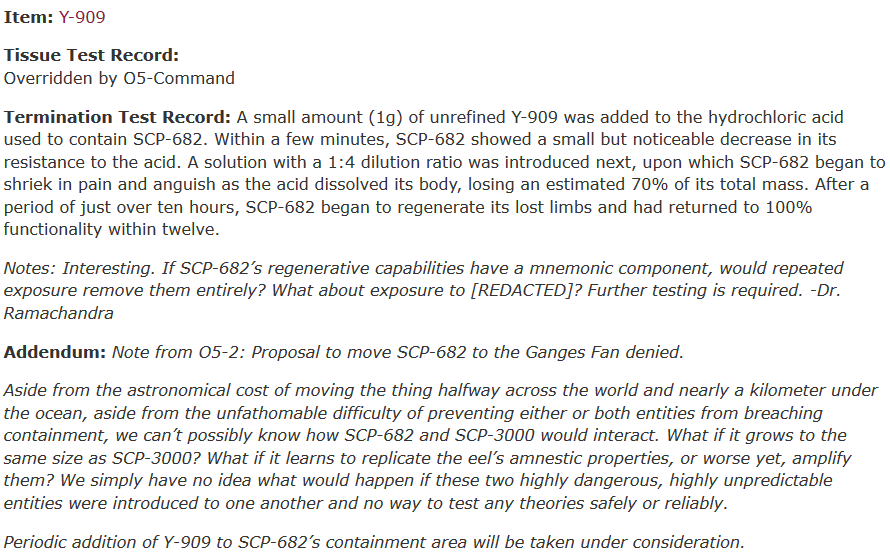 SCP-682 VS SCP-1237 based on Experiment Logs by Dr Gears: https