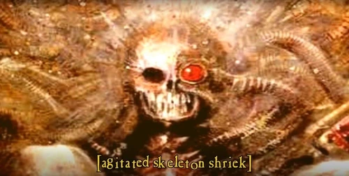 Agitated skeleton shriek
