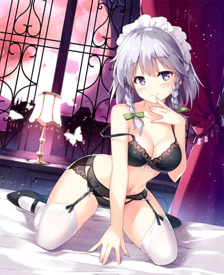 Izayoi sakuya touhou drawn by miyase mahiro ea37ab7b6e09208075897b3bcaedeea2