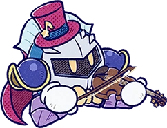 Kirby 25th Anniversary orchestra illustration Meta Knight