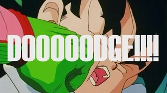 TFS DBZ Abridged - DODGE!!! Running Gag (Compilation)