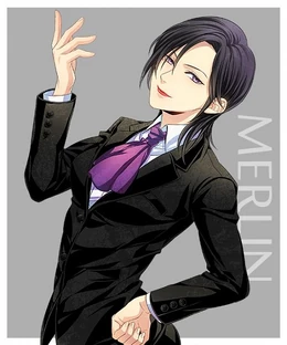 Merlin in a classy suit