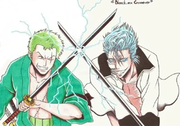 060 christel grimmjow vs zoro by hahonryu-d599mmf