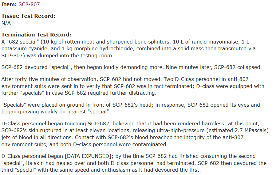 SCP-682 (Canon, SCP Foundation)/GZ Infinity, Character Stats and Profiles  Wiki