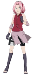 Sakura haruno shippuden lineart colored by dennisstelly-d6vu0l0