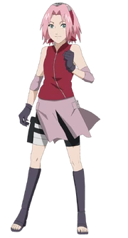 Sakura haruno shippuden lineart colored by dennisstelly-d6vu0l0