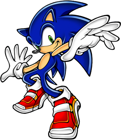 Sonic Games Adventure Sonic (Render)