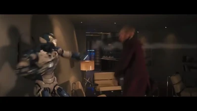 Dodges point-blank repulsor rays Dodges point-blank repulsor rays