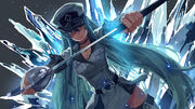 Esdeath akame ga kill anime girl art picture sword by water frez-d93hn7o