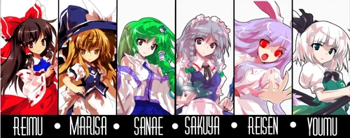 Touhou heroines Touhou heroines