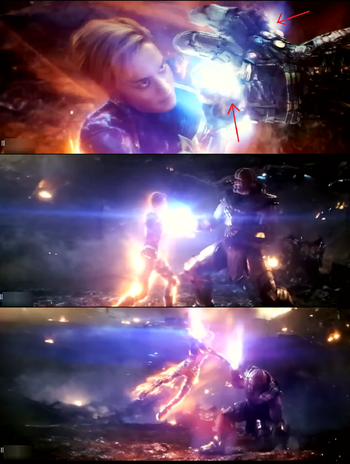 Thanos vs Captain Marvel