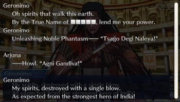 Arjuna stomps Gero's NP Arjuna stomps Gero's NP