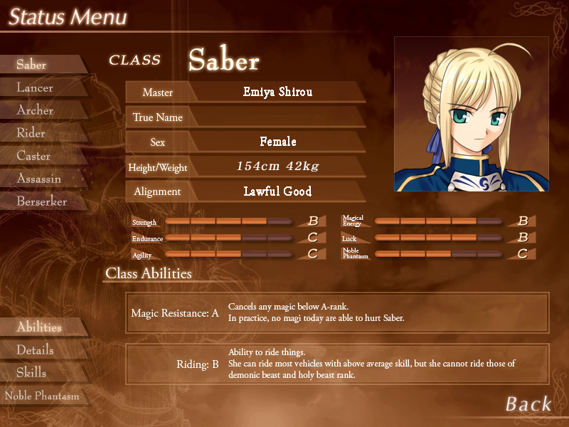 Saber (Fate/stay night), VS Battles Wiki