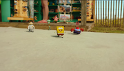 Spogebob walking