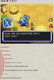 Dialga - time shall wait for no one