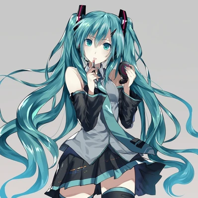 Hatsune miku vocaloid drawn by abusoru sample-666b5a41039e98ee6686dd7144ac92fd