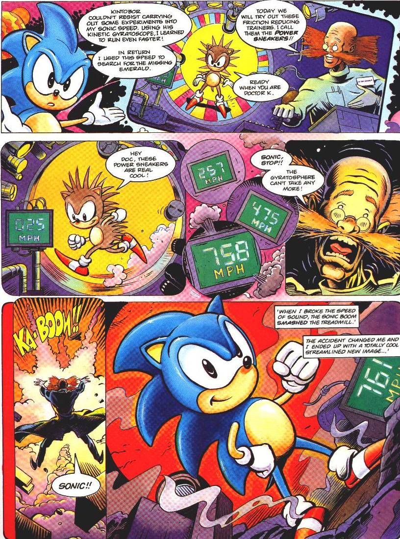 Fleetway Sonic (Sonic the Comic) Profiles
