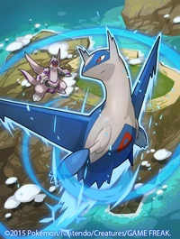 Latios and palkia pokemon pokemon game and pokemon trading card game drawn by saitou naoki 5f68ac3fec727b34496125a2be04f0ff