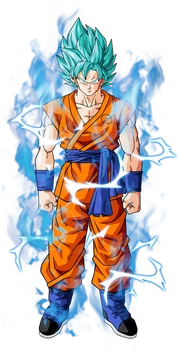 Goku SSJB by bardocks and changed lightning by TheArcosian2 