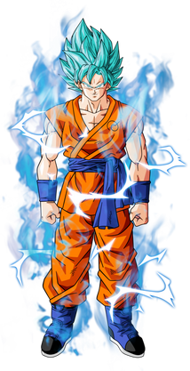 Goku SSJB by bardocks and changed lightning by TheArcosian2 