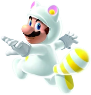 White tanooki mario