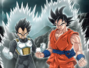 Goku and Vegeta (Saiyan Beyond God)
