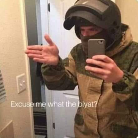 Excuse me what the blyat
