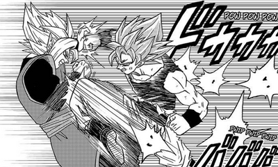 In the manga,both Goku and Vegeta have perfected Super Saiyan Blue