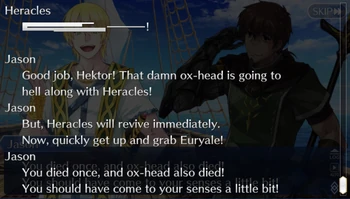 Spear Pierces Heracles and Asterios Spear Pierces Heracles and Asterios