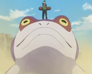 His frog should stay level.