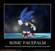 Sonic facepalm