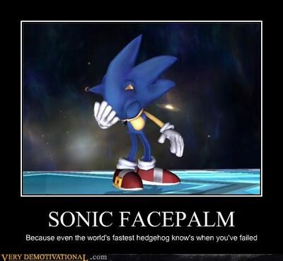Sonic facepalm